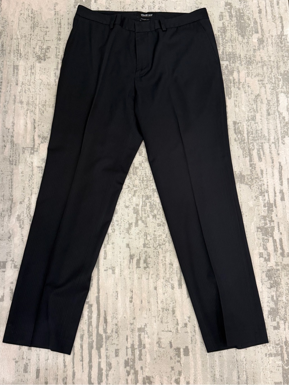 Unlisted by Kenneth Cole Black Pin Stripe Pants